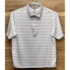 Under Armour Mens Polo Shirt‎ 2XL Striped Loose Stretch Short Sleeve